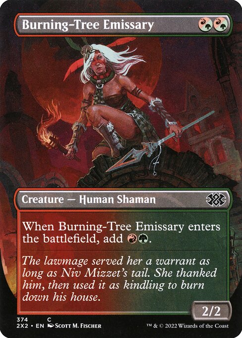 Double Masters 2022 - 374 - Burning-Tree Emissary - Common - RG - Non-foil