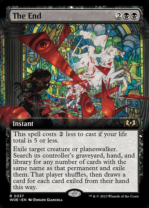 Wilds of Eldraine - 337 - The End - Rare - B - Foil