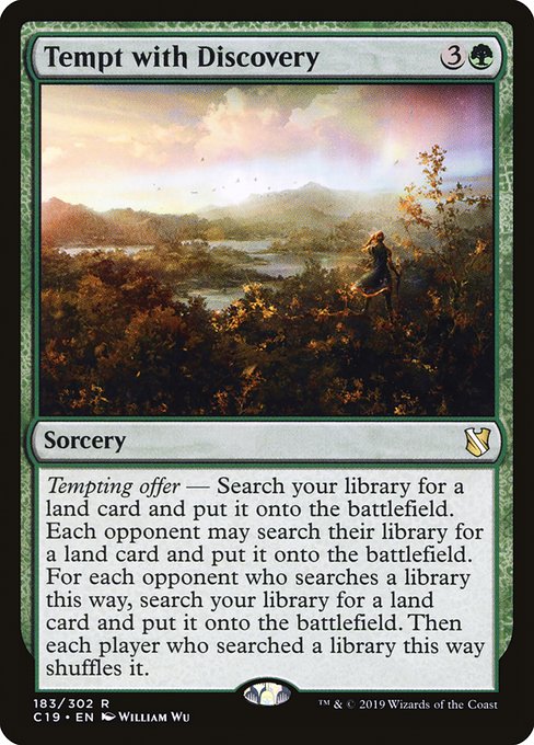 Commander 2019 - 183 - Tempt with Discovery - Rare - G - Non-foil
