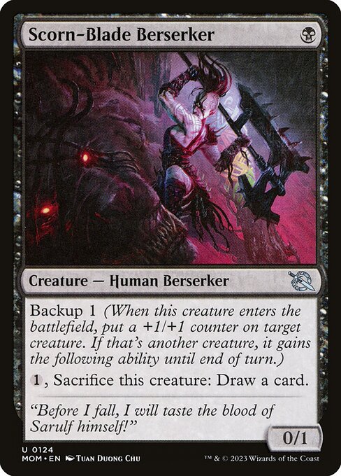 March of the Machine - 124 - Scorn-Blade Berserker - Uncommon - B - Non-foil