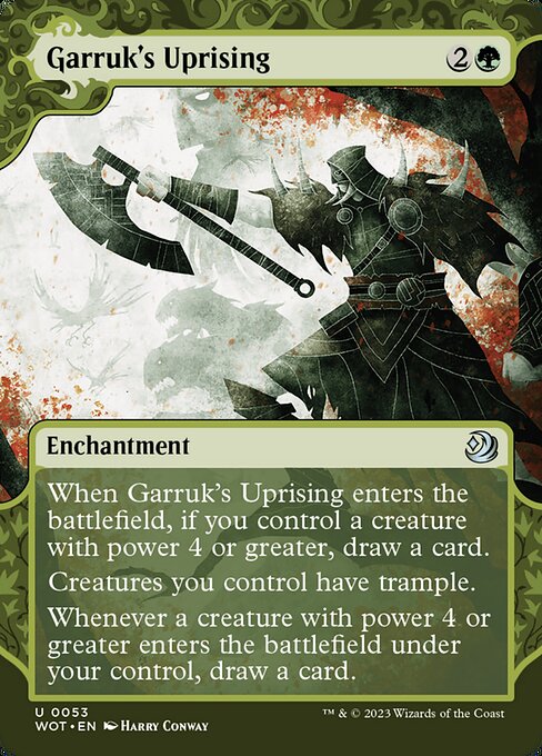 Wilds of Eldraine: Enchanting Tales - 53 - Garruk's Uprising - Uncommon - G - Non-foil