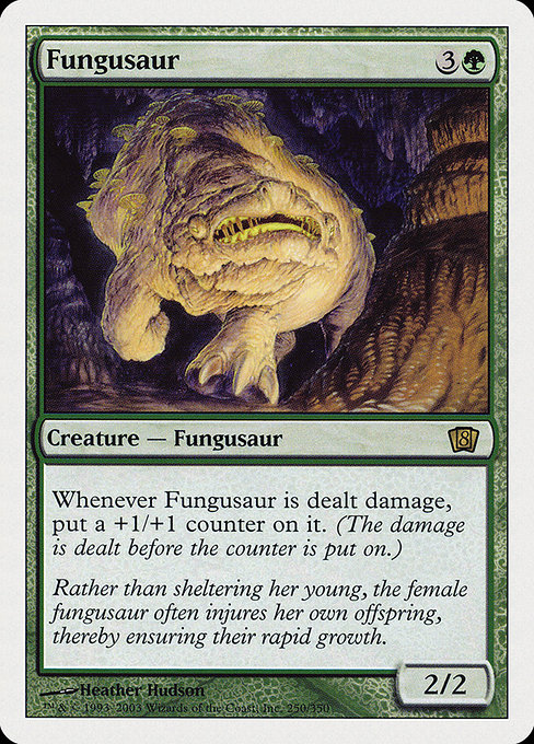 Eighth Edition - 250 - Fungusaur - Rare - G - Non-foil