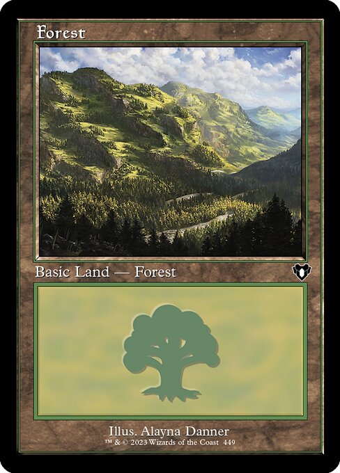 Commander Masters - 449 - Forest - Common - C - Non-foil