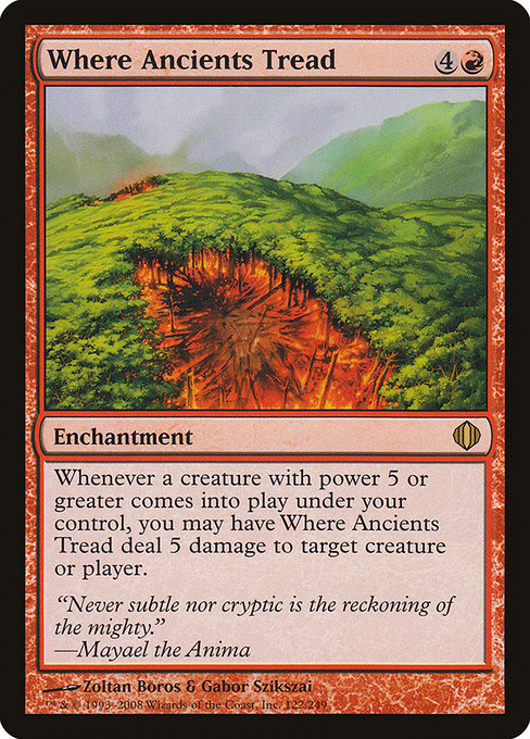 Shards of Alara - 122 - Where Ancients Tread - Rare - R - Non-foil