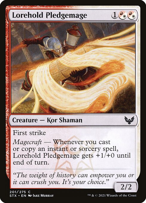 Strixhaven: School of Mages - 201 - Lorehold Pledgemage - Common - WR - Non-foil