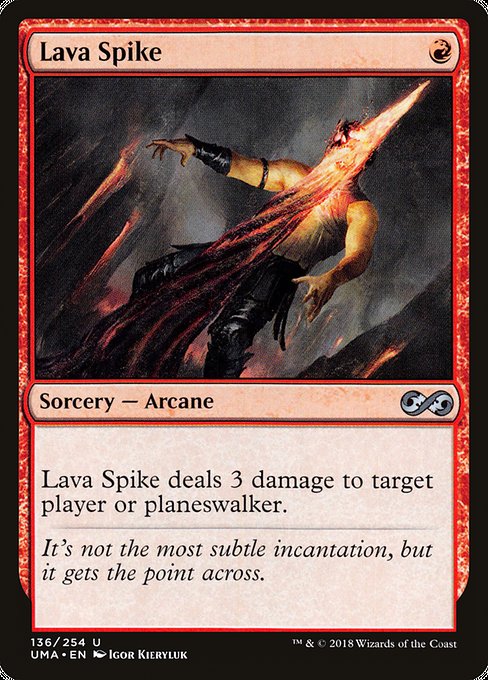 Ultimate Masters - 136 - Lava Spike - Uncommon - R - Non-foil