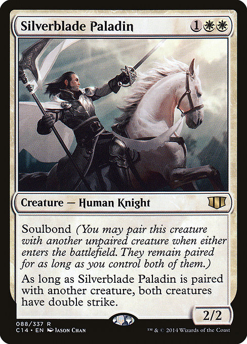 Commander 2014 - 88 - Silverblade Paladin - Rare - W - Non-foil