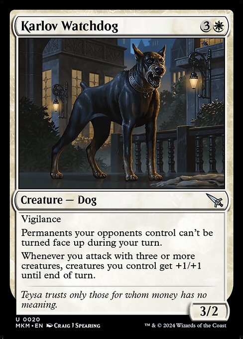 Murders at Karlov Manor - 20 - Karlov Watchdog - Uncommon - W - Non-foil