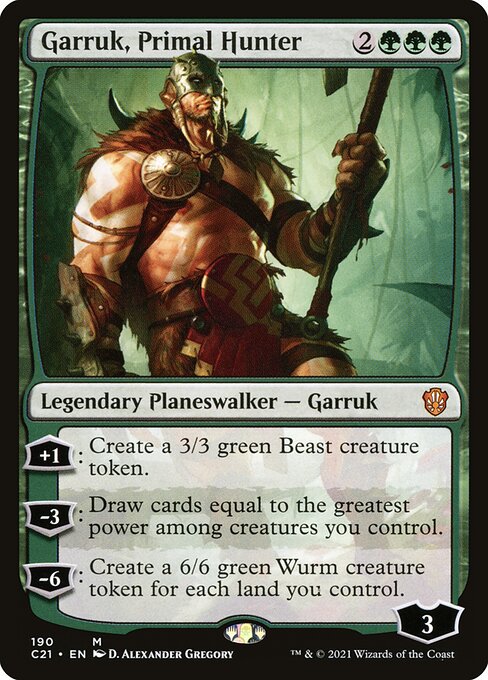 Commander 2021 - 190 - Garruk, Primal Hunter - Mythic - G - Non-foil