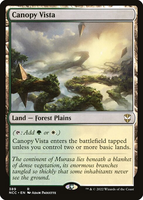 New Capenna Commander - 389 - Canopy Vista - Rare - C - Non-foil