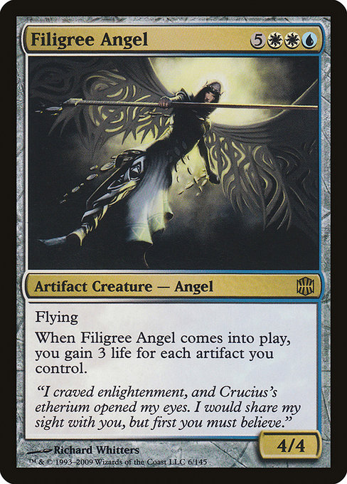 Alara Reborn - 6 - Filigree Angel - Rare - WU - Non-foil