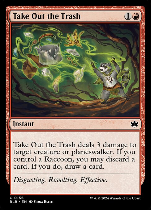 Bloomburrow - 156 - Take Out the Trash - Common - R - Foil