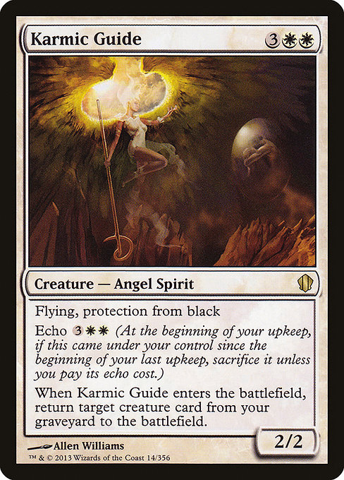 Commander 2013 - 14 - Karmic Guide - Rare - W - Non-foil