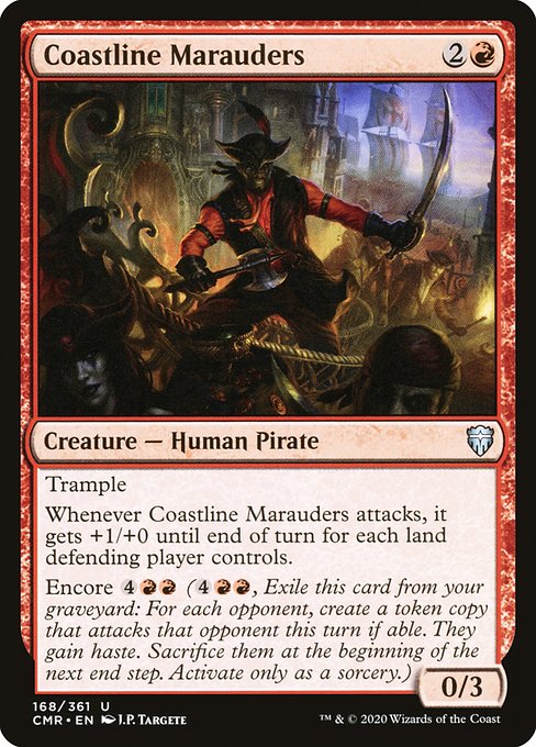 Commander Legends - 168 - Coastline Marauders - Uncommon - R - Non-foil