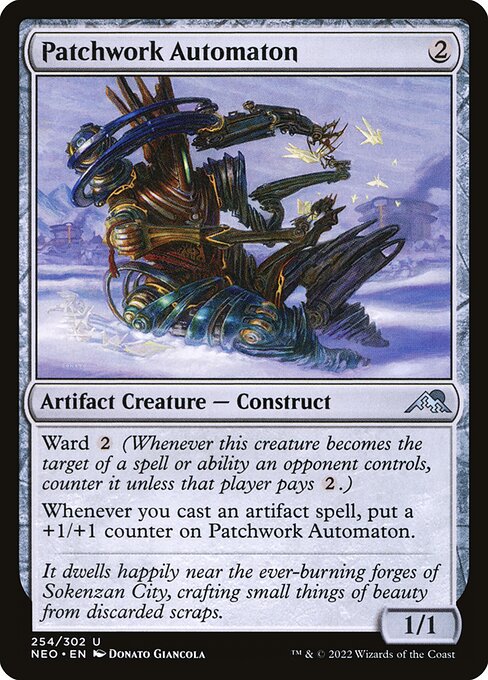 Kamigawa: Neon Dynasty - 254 - Patchwork Automaton - Uncommon - C - Foil