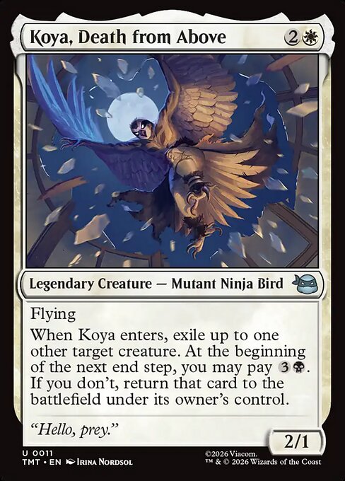 Teenage Mutant Ninja Turtles - 11 - Koya, Death from Above - Uncommon - W - Foil