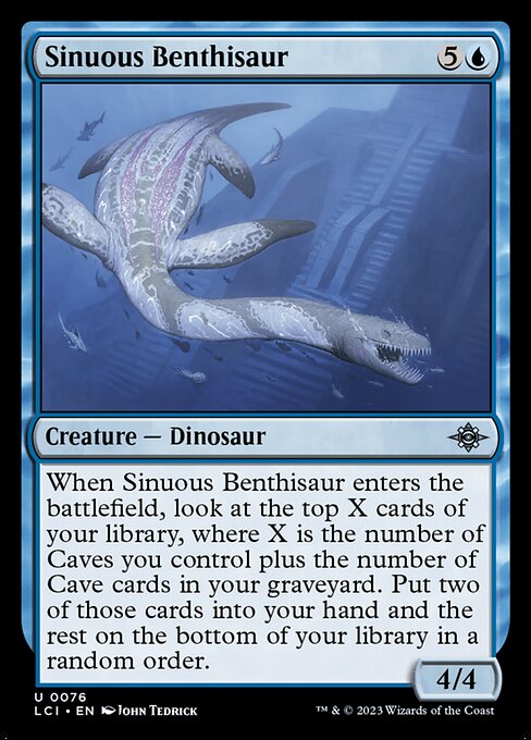 The Lost Caverns of Ixalan - 76 - Sinuous Benthisaur - Uncommon - U - Non-foil