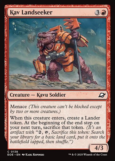 Edge of Eternities - 138 - Kav Landseeker - Common - R - Non-foil