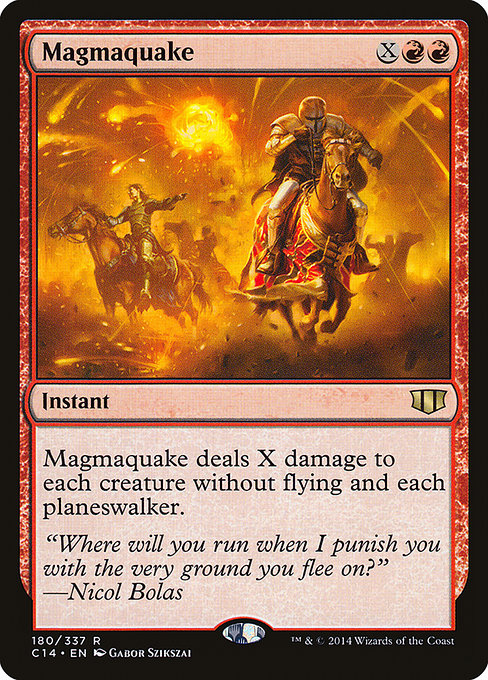 Commander 2014 - 180 - Magmaquake - Rare - R - Non-foil