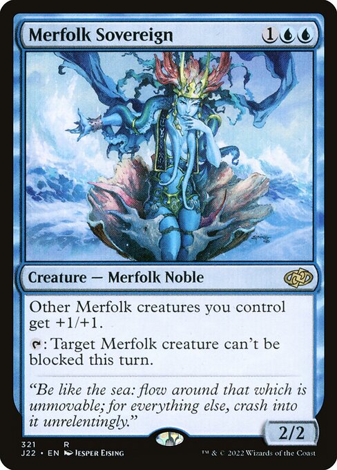 Jumpstart 2022 - 321 - Merfolk Sovereign - Rare - U - Non-foil