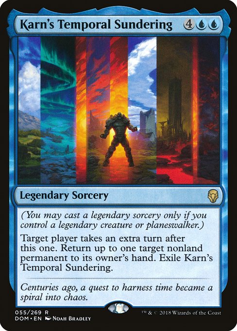 Dominaria - 55 - Karn's Temporal Sundering - Rare - U - Foil