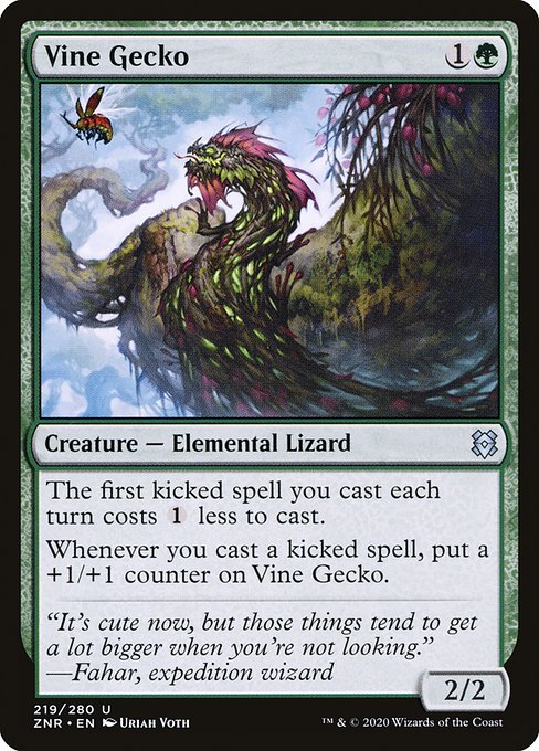 Zendikar Rising - 219 - Vine Gecko - Uncommon - G - Non-foil