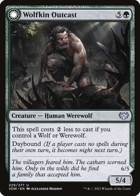Innistrad: Crimson Vow - 229 - Wolfkin Outcast // Wedding Crasher - Uncommon - C - Non-foil