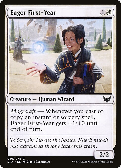 Strixhaven: School of Mages - 16 - Eager First-Year - Common - W - Non-foil