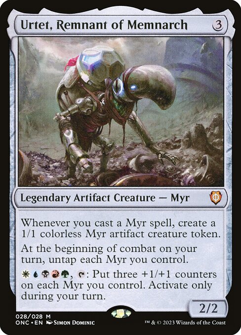 Phyrexia: All Will Be One Commander - 28 - Urtet, Remnant of Memnarch - Mythic - C - Non-foil