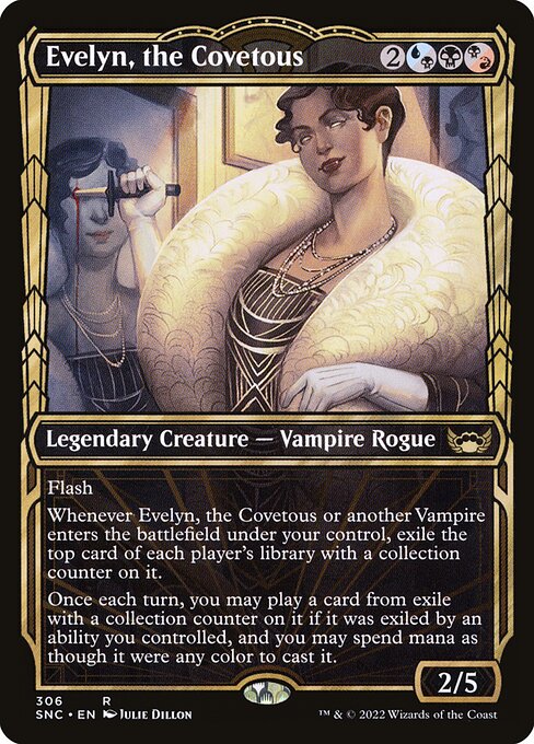 Streets of New Capenna - 306 - Evelyn, the Covetous - Rare - Multi - Non-foil