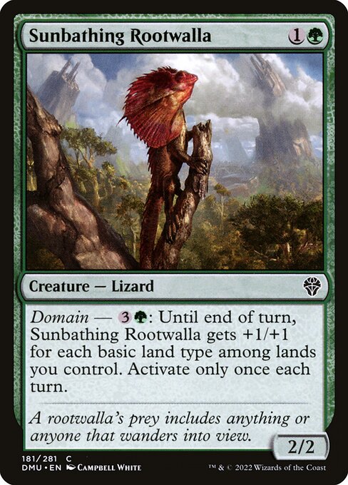Dominaria United - 181 - Sunbathing Rootwalla - Common - G - Non-foil