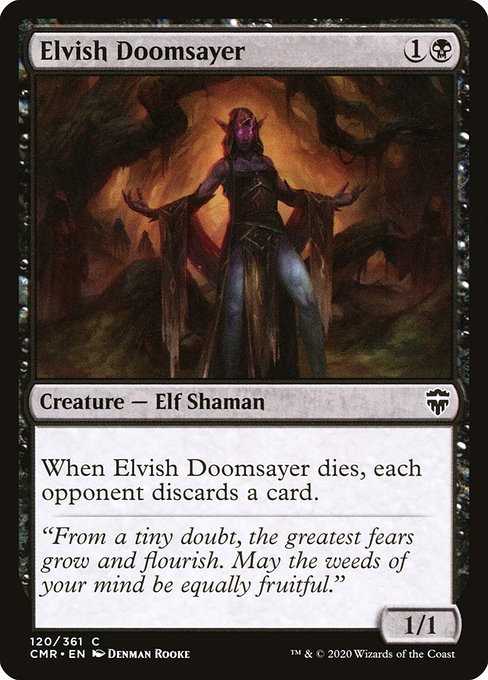 Commander Legends - 120 - Elvish Doomsayer - Common - B - Non-foil
