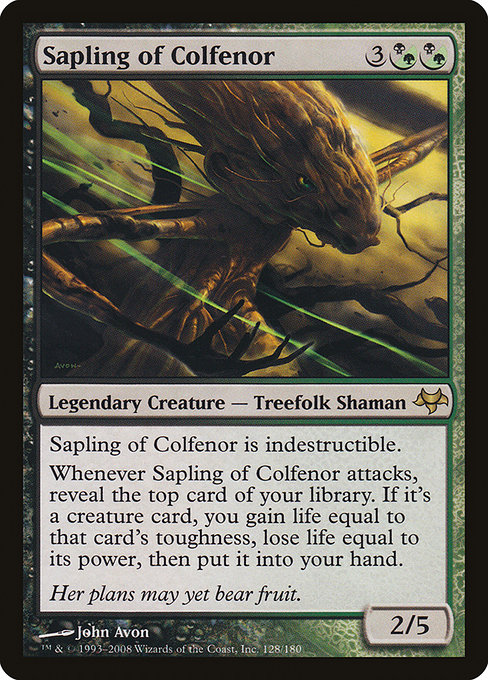 Eventide - 128 - Sapling of Colfenor - Rare - BG - Non-foil
