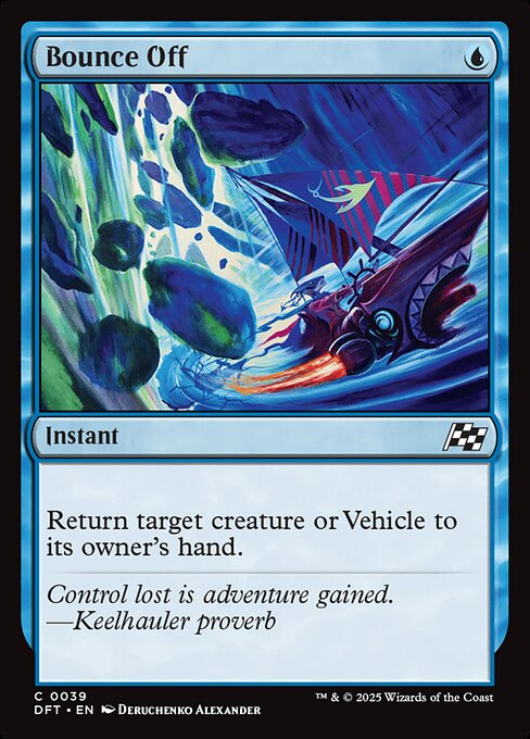 Aetherdrift - 39 - Bounce Off - Common - U - Foil