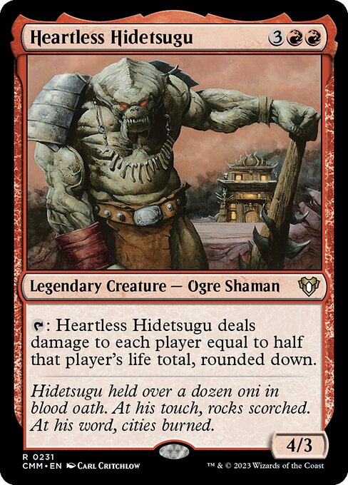 Commander Masters - 231 - Heartless Hidetsugu - Rare - R - Non-foil