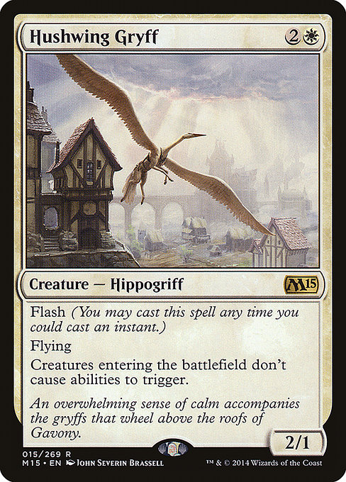 Magic 2015 - 15 - Hushwing Gryff - Rare - W - Non-foil
