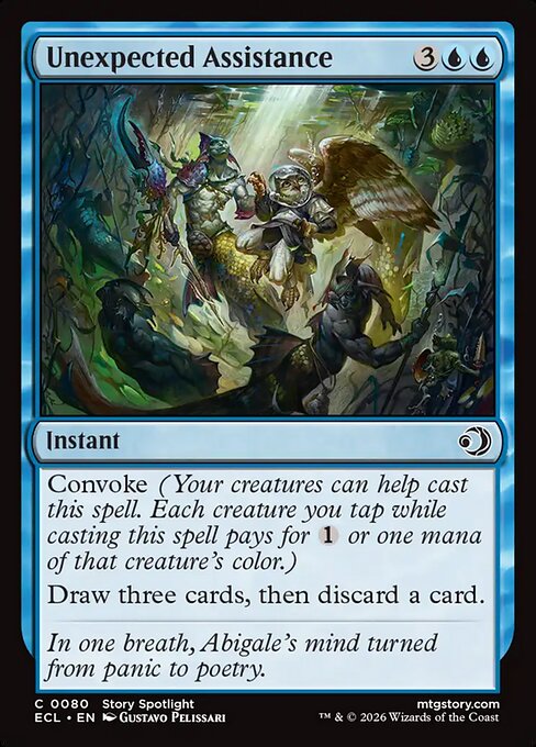 Lorwyn Eclipsed - 80 - Unexpected Assistance - Common - U - Non-foil