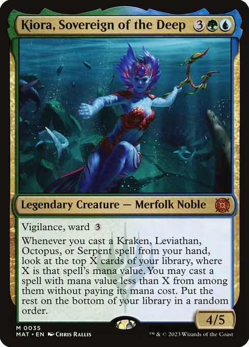 March of the Machine: The Aftermath - 35 - Kiora, Sovereign of the Deep - Mythic - UG - Non-foil