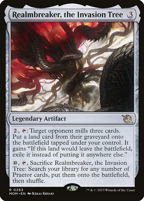 March of the Machine - 263 - Realmbreaker, the Invasion Tree - Rare - C - Foil