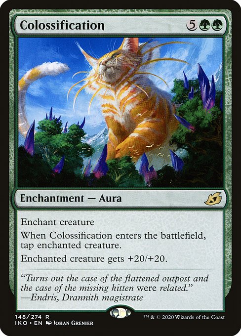 Ikoria: Lair of Behemoths - 148 - Colossification - Rare - G - Foil