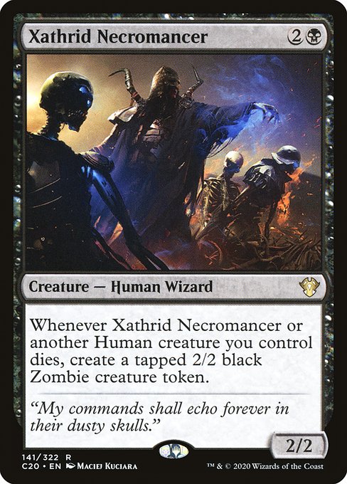 Commander 2020 - 141 - Xathrid Necromancer - Rare - B - Non-foil