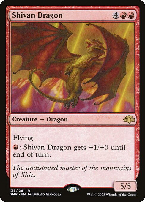 Dominaria Remastered - 135 - Shivan Dragon - Rare - R - Non-foil