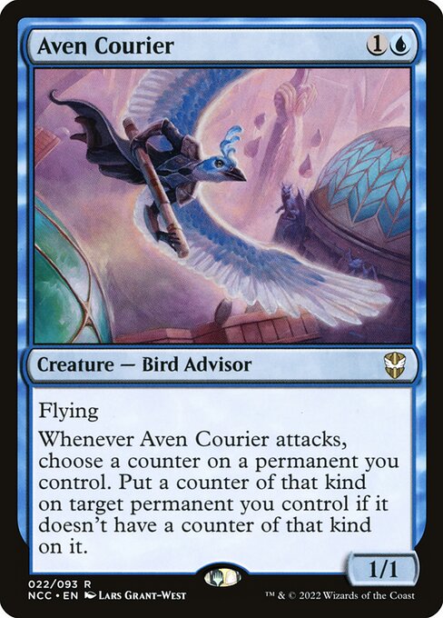 New Capenna Commander - 22 - Aven Courier - Rare - U - Non-foil