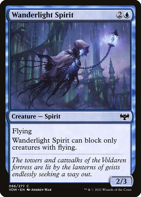 Innistrad: Crimson Vow - 86 - Wanderlight Spirit - Common - U - Non-foil