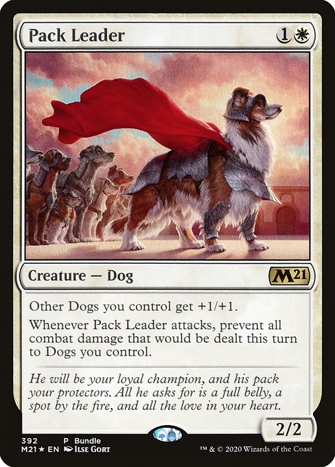 Core Set 2021 - 392 - Pack Leader - Rare - W - Foil