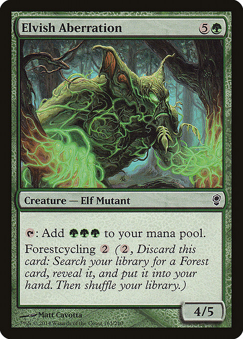 Conspiracy - 163 - Elvish Aberration - Common - G - Non-foil
