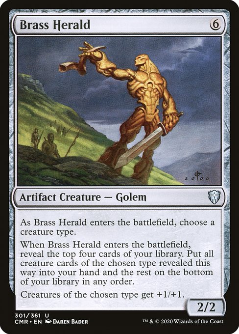 Commander Legends - 301 - Brass Herald - Uncommon - C - Non-foil
