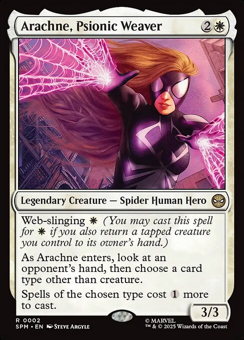 Marvel's Spider-Man - 2 - Arachne, Psionic Weaver - Rare - W - Non-foil