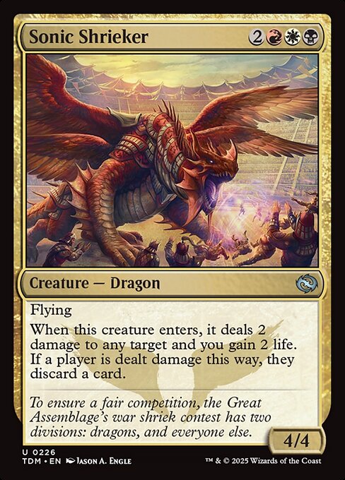 Tarkir: Dragonstorm - 226 - Sonic Shrieker - Uncommon - Multi - Non-foil