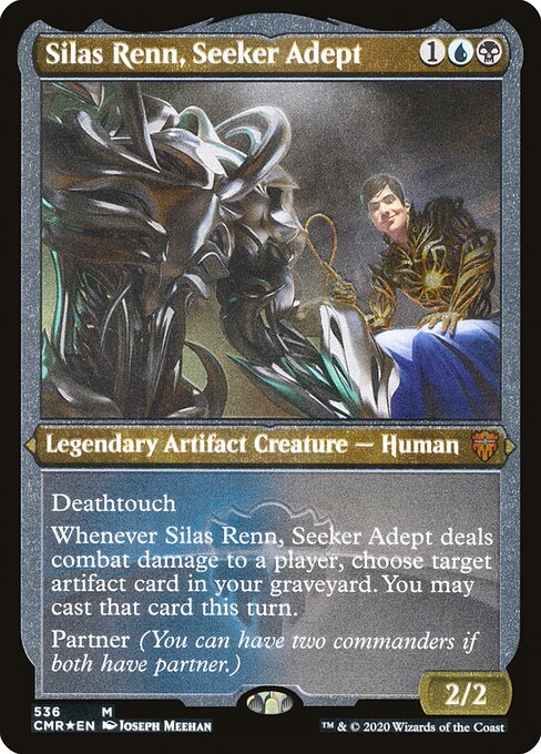 Commander Legends - 536 - Silas Renn, Seeker Adept - Mythic - UB - Foil Etched